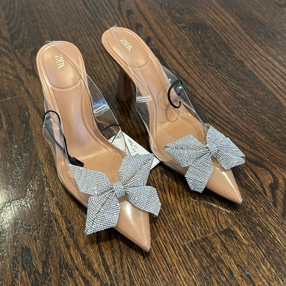 Zara sparkle heels